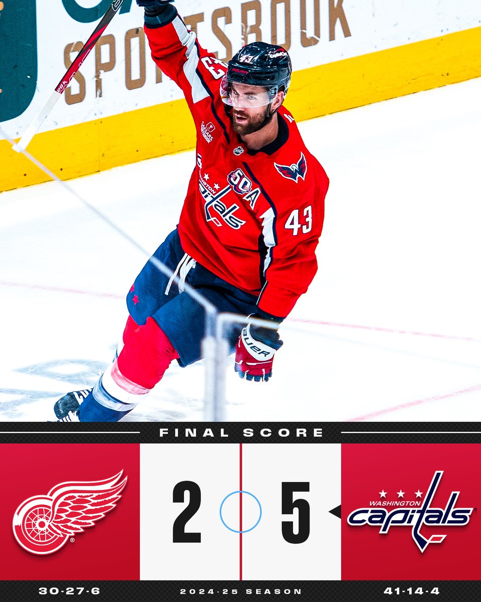 NHL's tweet photo. The @Capitals pick up their third win in a row! 🙌 https://t.co/smevREl0yz