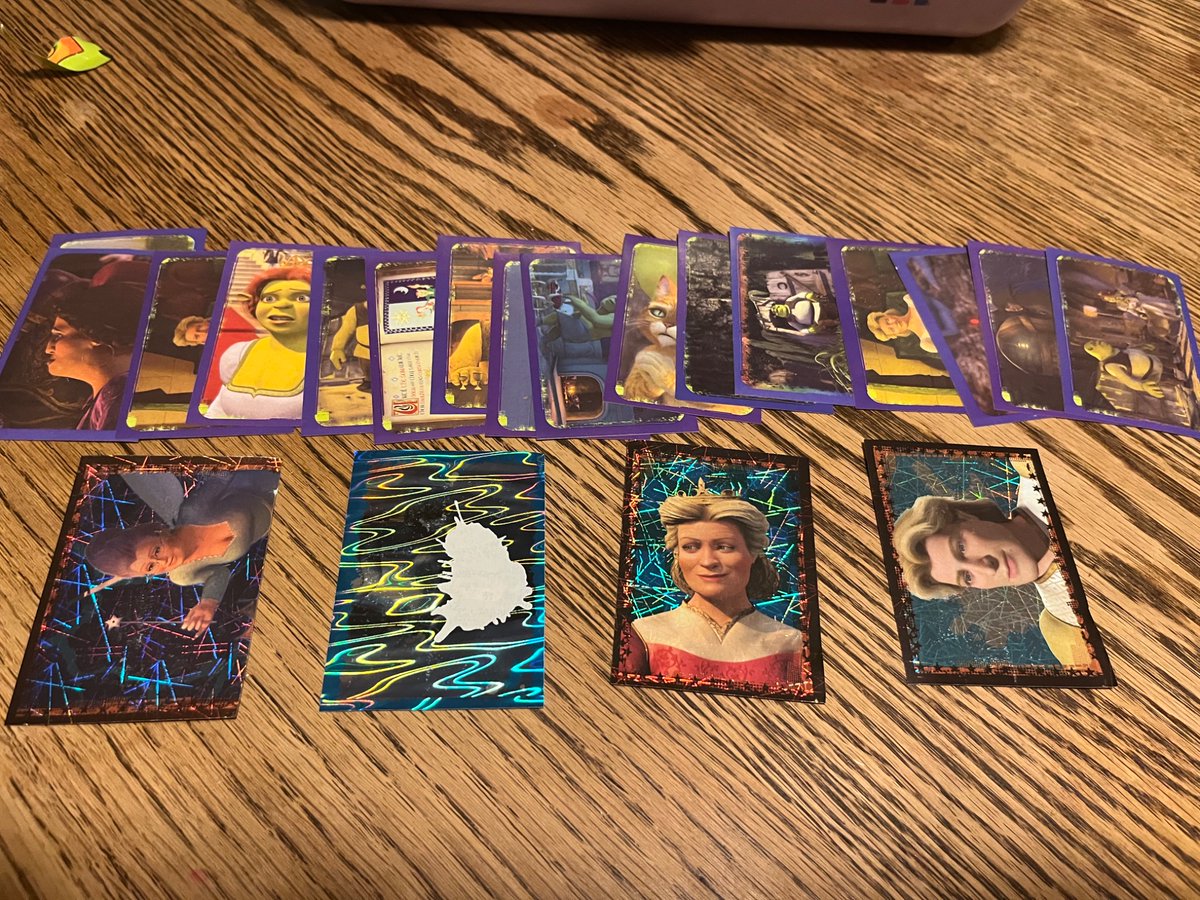 Pack of the day 3-7-25

2002 Panini Shrek 2 stickers

Went Shrekless on the foils