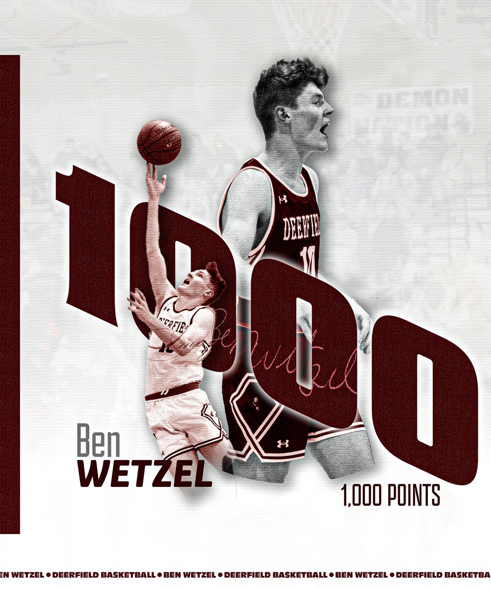 Deerfield Basketball (@deerfieldbball) on Twitter photo Senior guard Ben Wetzel scored his 1,000th career point in the Demons Regional Semifinal win over Clinton.
Congratulations Ben!
<a href="/WisBBYearbook/">Mark Miller</a> <a href="/TrailwaysConf/">๐ง๐ฟ๐ฎ๐ถ๐น๐๐ฎ๐๐ ๐๐ผ๐ป๐ณ๐ฒ๐ฟ๐ฒ๐ป๐ฐ๐ฒ</a> Senior guard Ben Wetzel scored his 1,000th career point in the Demons Regional Semifinal win over Clinton.
Congratulations Ben!
<a href="/WisBBYearbook/">Mark Miller</a> <a href="/TrailwaysConf/">๐ง๐ฟ๐ฎ๐ถ๐น๐๐ฎ๐๐ ๐๐ผ๐ป๐ณ๐ฒ๐ฟ๐ฒ๐ป๐ฐ๐ฒ</a>