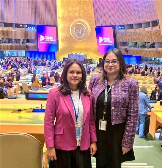 The 50th commemoration of #IWD2025 hosted by <a href="/UN_Women/">UN Women</a> was truly inspiring! #Maldives🇲🇻 will continue to march forward to:
✨end discrimination &amp; empower resilience, 
✨enable access to technology &amp; digitalisation, 
✨address debt &amp; invest in a better future, #ForAllWomenAndGirls