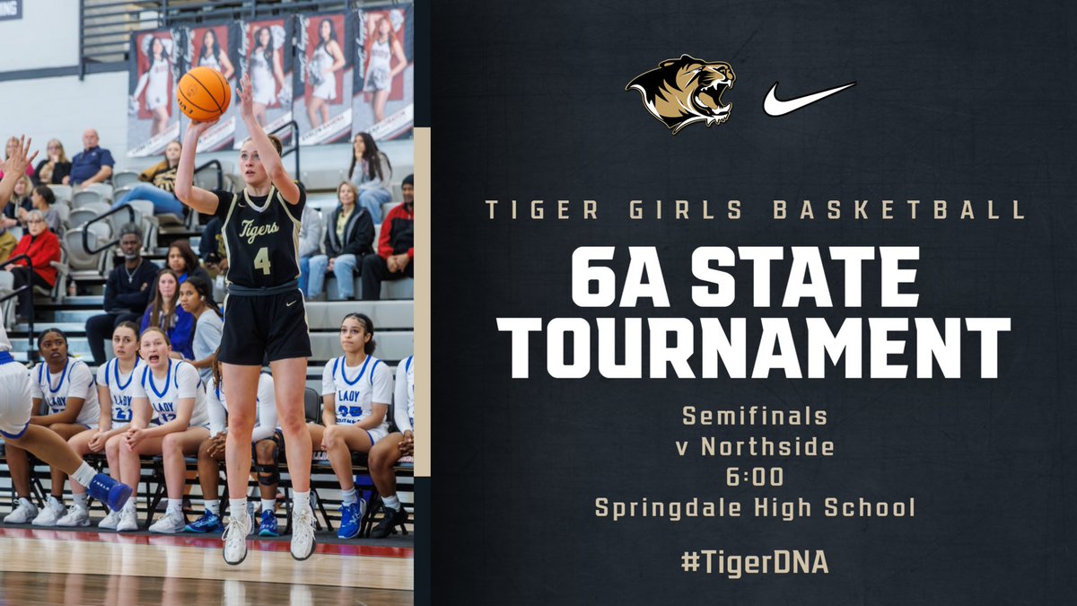State 🏀 Semis

📆 Saturday, March 08
⏰ 6:00
📍Springdale HS

Tickets gofan.co/event/3209077?…

Roll Tigs #TigerDNA