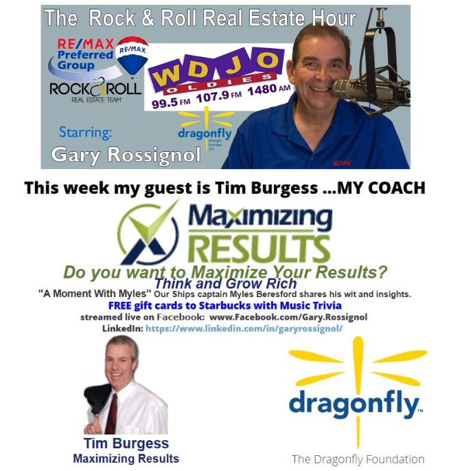 GaryRossignol's tweet photo. Grow Rich today... What 'Think and Grow Rich' Can teach you.
Tomorrow at 9am on The Rock &amp; Roll Real Estate Hour
with special guest Tim Burgess (my coach) with Maximizing Results.
"Success Simplified"
1480 WDJO AM, 99.5FM &amp; 107.9FM. Also streamed live.
 #rocknrollrealtor https://t.co/2SA8hDZ3oO