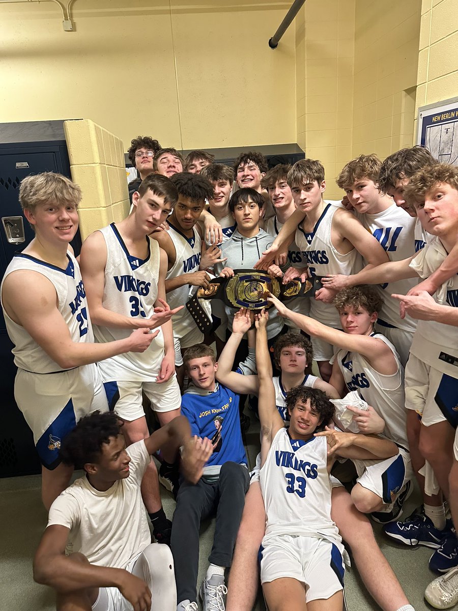 New Berlin West Bball (@nbw_hoops) on Twitter photo The Vikings took care of business with a solid team win over Tosa East 63-46 in the regional semi finals.
Leaders:
<a href="/i_cook5/">Jayce Cook</a> 16pts, 8rebs
<a href="/evan_kern14/">Evan Kern</a> 12pts, 9rebs, 5asts
<a href="/joshua_krier/">Joshua Krier</a> 4pts, 4rebs, 9asts
<a href="/ThomasMoe01/">Thomas Moe</a> 6pts, 5rebs
<a href="/ColtonWilson23/">Colton Wilson</a> <a href="/ny2lasports/">NY2LA SPORTS</a> <a href="/WisBBYearbook/">Mark Miller</a> The Vikings took care of business with a solid team win over Tosa East 63-46 in the regional semi finals.
Leaders:
<a href="/i_cook5/">Jayce Cook</a> 16pts, 8rebs
<a href="/evan_kern14/">Evan Kern</a> 12pts, 9rebs, 5asts
<a href="/joshua_krier/">Joshua Krier</a> 4pts, 4rebs, 9asts
<a href="/ThomasMoe01/">Thomas Moe</a> 6pts, 5rebs
<a href="/ColtonWilson23/">Colton Wilson</a> <a href="/ny2lasports/">NY2LA SPORTS</a> <a href="/WisBBYearbook/">Mark Miller</a>