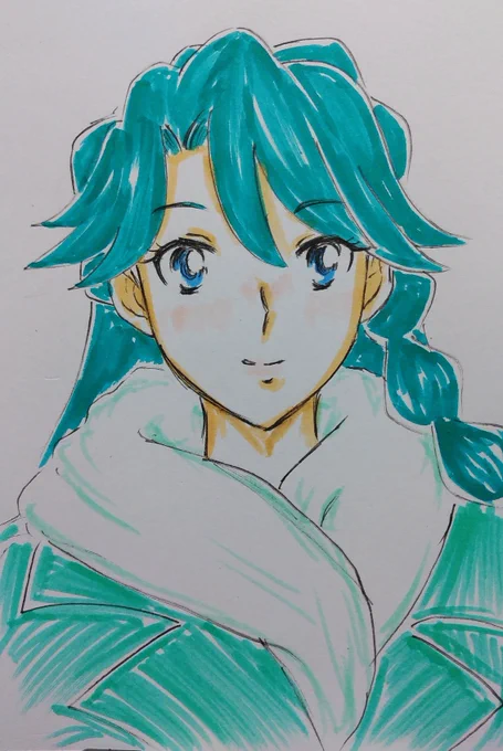 #ゴープリ10周年なので海藤みなみさん3733枚描いてお祝い(198,199)気分転換ラクガキ。 