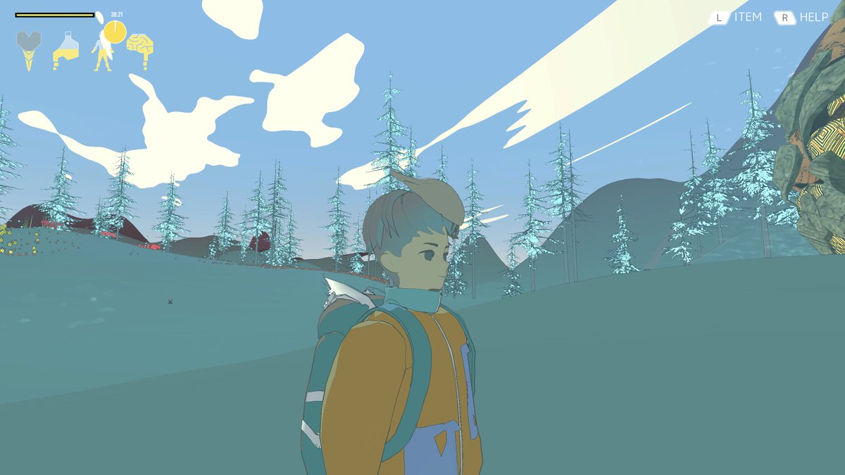 SandVehicle's tweet image. バンド・デシネ風の世界観での巨人に登るゲームを作っています。現在は天候システムを開発中です。 #スーパーゲ制デー #Unity