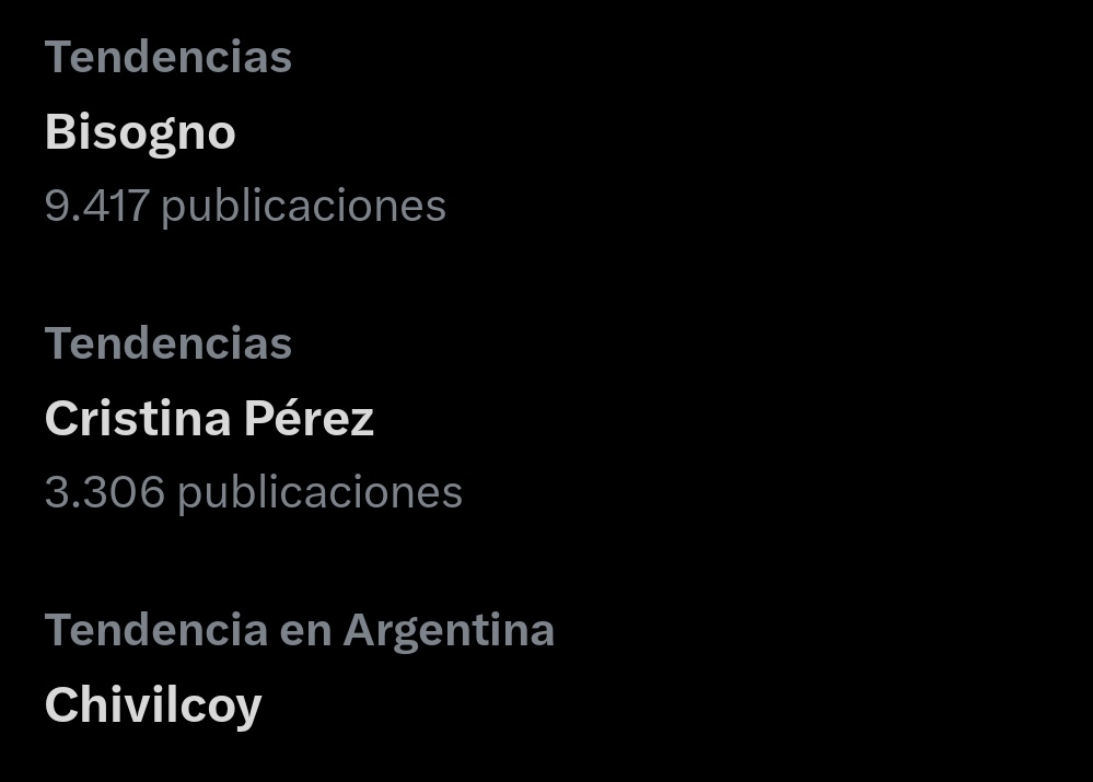 Y ahora porque mierda es tendencia Chivilcoy mí ciudad de origen?
Renunció Britos? Va preso Randazzo? Murió Magnetto? Declararon la fiesta nacional de la vuelta al perro?