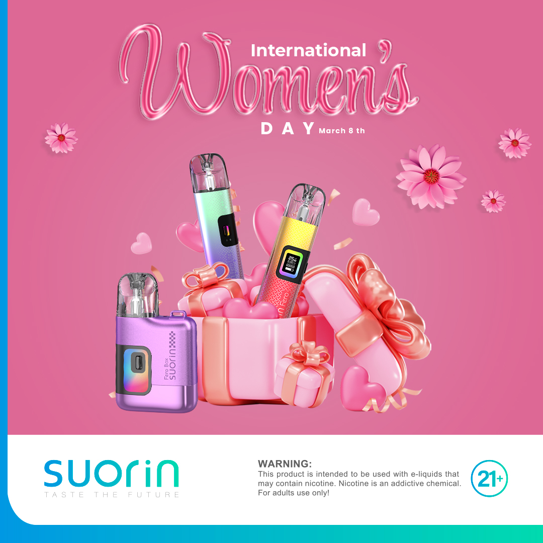 Suorinofficial1's tweet photo. happy international women's day๐
Warnings: This product is only for adults.
#suorin #womensday2025 #womenpower #vapemodels https://t.co/J0uwOwKd4w