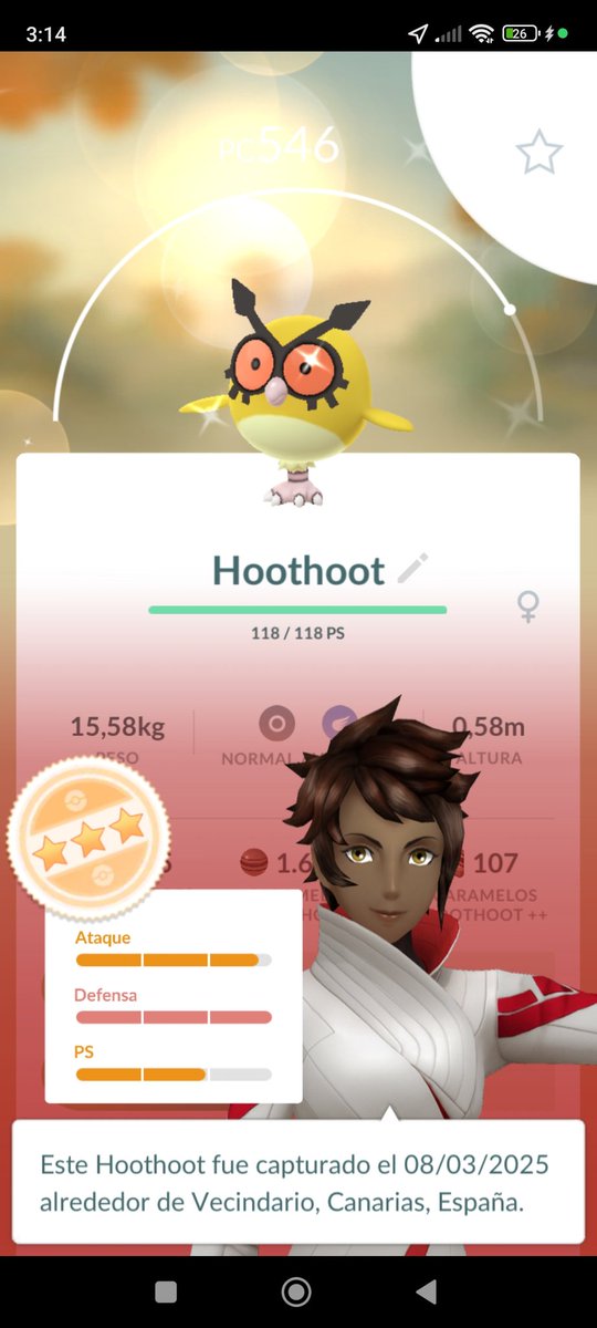 judithsdez's tweet photo. Hoothoot✨🦉
 La noche va de shinys 🤣🤣
#Pokemon #PokemonGO #PokemonDay2025 https://t.co/H3q8dmTiuD