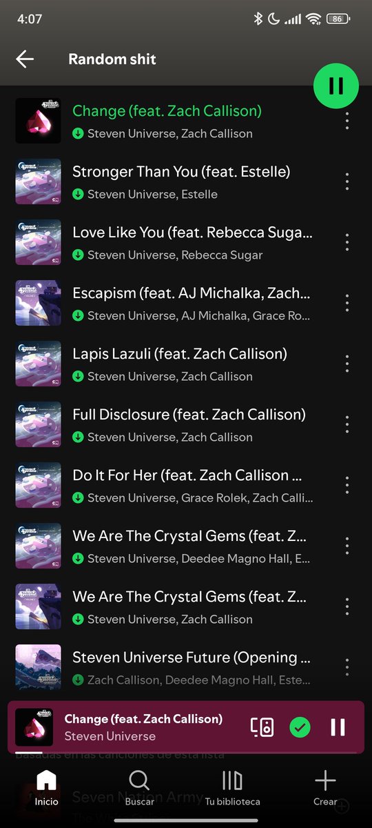 Han pasado cosas, no entiendo porque no me la había visto antes en serio. Me corro.