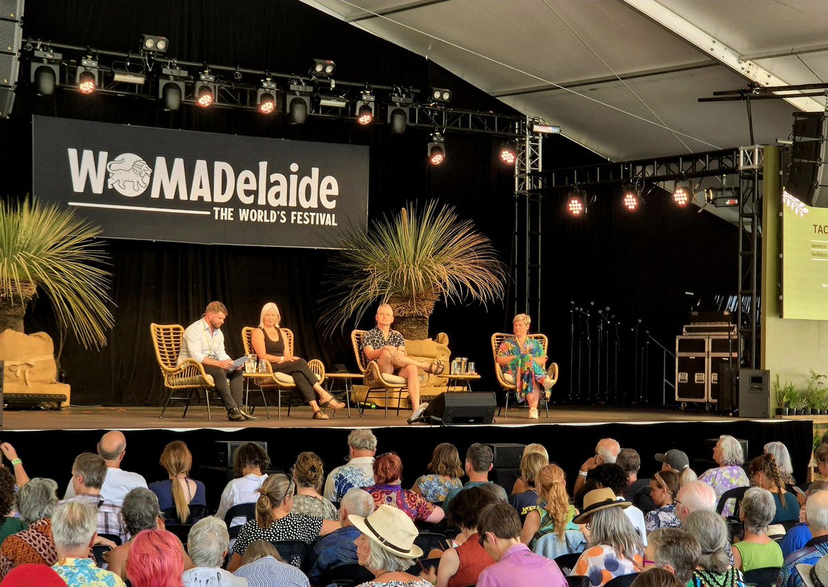 noah_sbyard's tweet image. Great for @TheAusInstitute to be back at #WOMAD Planet Talks in 2025!
Our Deputy Director @ebony_bennett is talking all things greenwashing and climate spin with @EDOLawyers, @simonahac & Comms Declare.