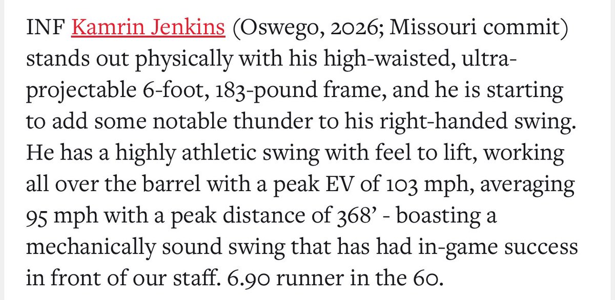 Thankyou <a href="/PrepBaseballIL/">Prep Baseball Illinois</a> for the write up

<a href="/MizzouBaseball/">Mizzou Baseball</a> <a href="/K25_Baseball/">K25BaseballSoftball</a> <a href="/OHS_GoPanthers/">OHS Athletics</a>