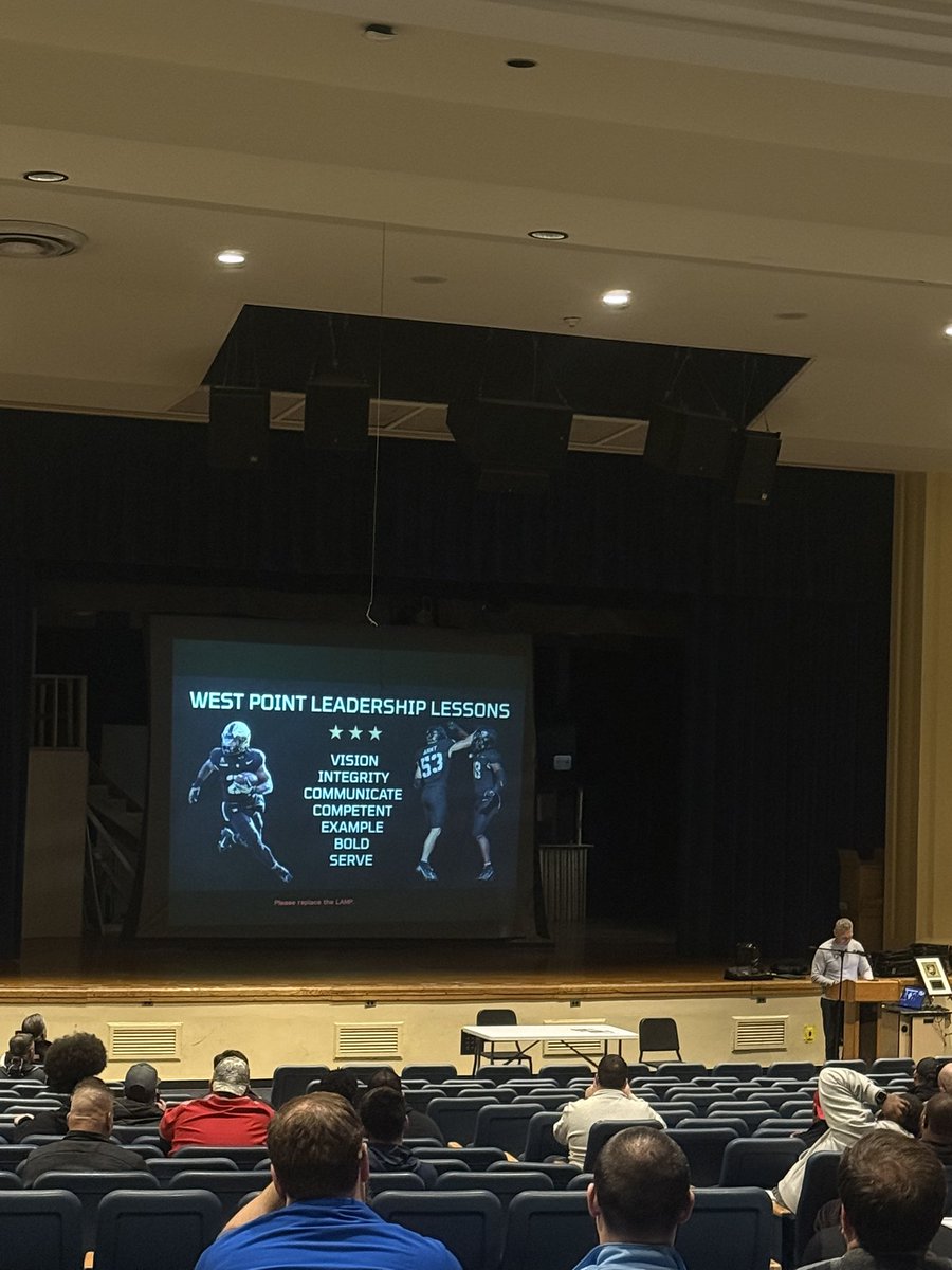 Had the privilege of learning from West Point Head Football Coach Jeff Monken. His words were inspiring as he emphasized strong leadership, setting clear values, and the necessity of accountability—for both yourself and your athletes—as essential principles for success.