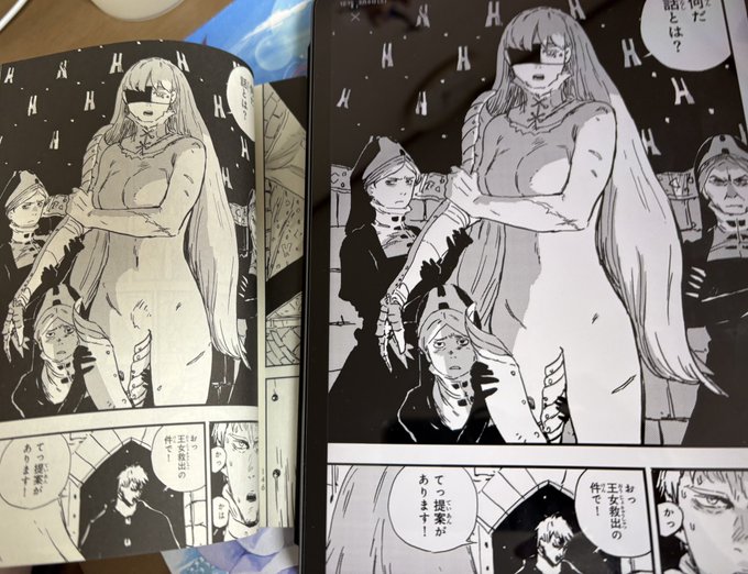 ミンサーベル団長のマ○毛は単行本加筆要素でしたのでWEB版では見られないのを失念しておりましたことをここに深くお詫び申し上げます… 