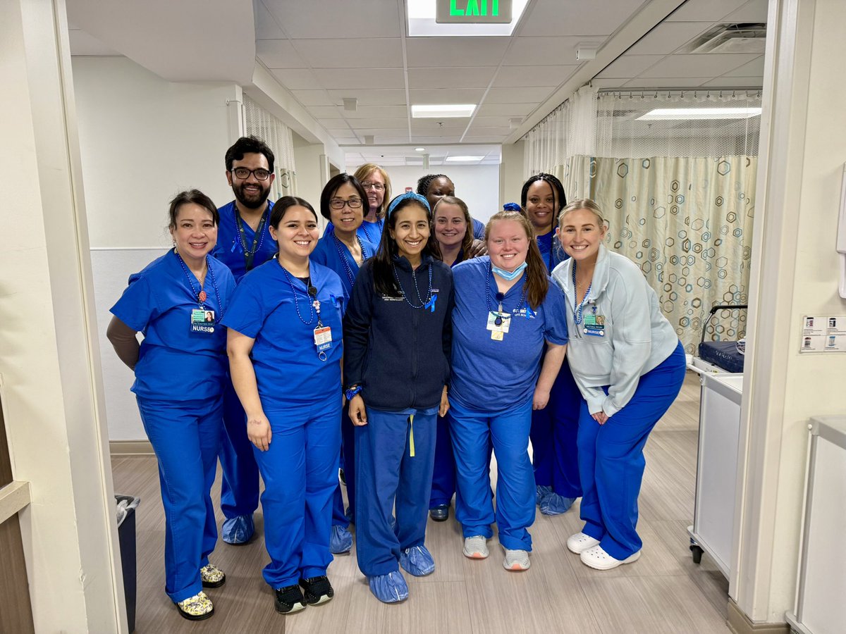 Reezwana C, MD, FACG (@reezwanacmd) on Twitter photo #DressInBlue! <a href="/HopkinsGIHep/">Johns Hopkins Gastroenterology & Hepatology</a> and <a href="/HopkinsMedicine/">Johns Hopkins Medicine</a> dressed in blue to spread awareness for #Coloncancerawareness month!
💙#coloncancer on the rise in younger individuals and guidelines recommend starting screening at 45 years old if you have no family history or history of ##IBD! #DressInBlue! <a href="/HopkinsGIHep/">Johns Hopkins Gastroenterology & Hepatology</a> and <a href="/HopkinsMedicine/">Johns Hopkins Medicine</a> dressed in blue to spread awareness for #Coloncancerawareness month!
💙#coloncancer on the rise in younger individuals and guidelines recommend starting screening at 45 years old if you have no family history or history of ##IBD!