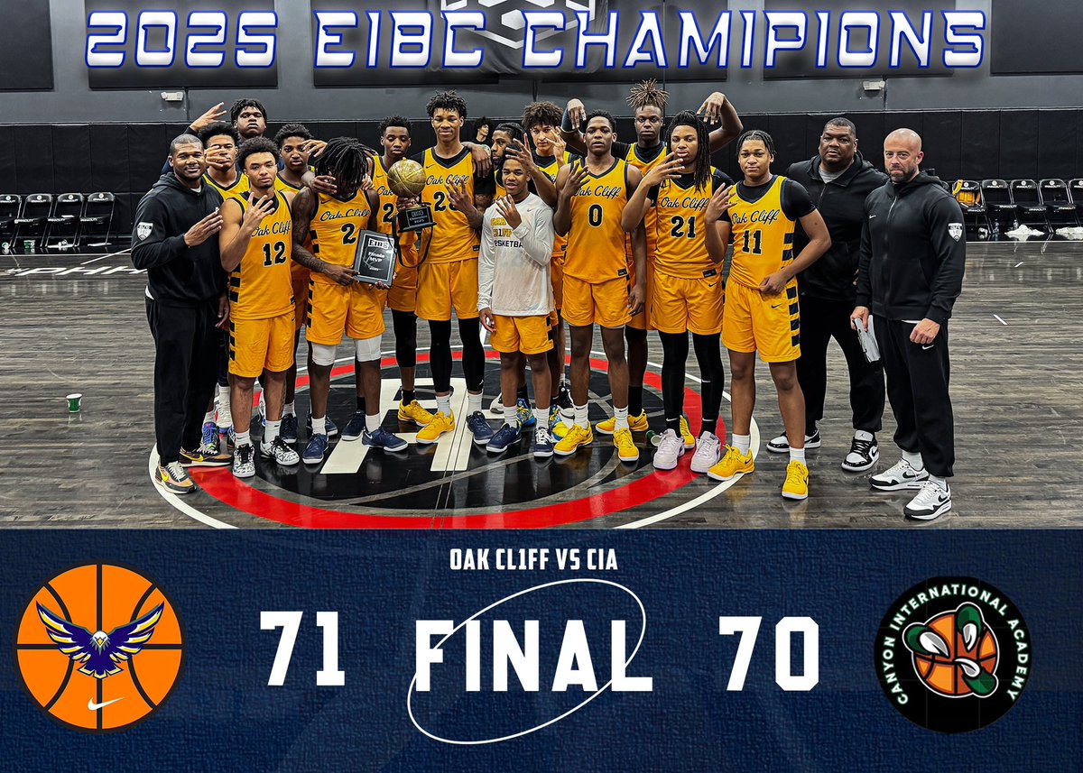 Paul Miranda (@paulmdarealtalk) on Twitter photo Big SHOUTOUTS to the 2024-2025 MENβS <a href="/EIBCleague/">EIBC League</a> CHAMPIONS: <a href="/OakCliff_FFA/">OAK CL1FF FA1TH FAM1LY</a>!!! YES another DFW school coming home with high school championship!!!
CONGRATS to HC Brandon Thomas, his staff, his players for an awesome finish!!!
#DaREALtalkNation
<a href="/FridayNghtGlory/">Friday Night Glory</a> Big SHOUTOUTS to the 2024-2025 MENβS <a href="/EIBCleague/">EIBC League</a> CHAMPIONS: <a href="/OakCliff_FFA/">OAK CL1FF FA1TH FAM1LY</a>!!! YES another DFW school coming home with high school championship!!!
CONGRATS to HC Brandon Thomas, his staff, his players for an awesome finish!!!
#DaREALtalkNation
<a href="/FridayNghtGlory/">Friday Night Glory</a>