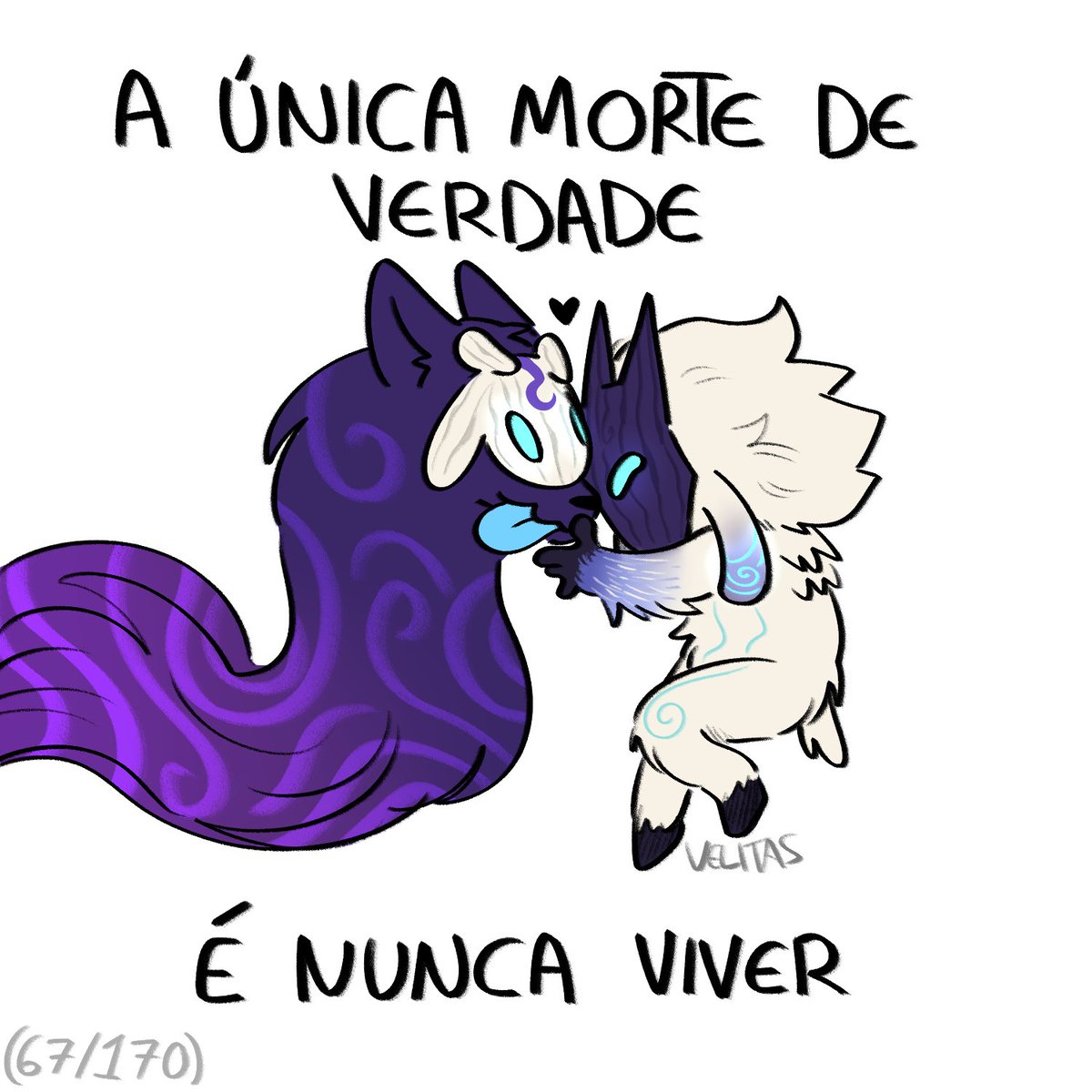 souvelitas's tweet photo. todo dia um campeão do LOL: Kindred (dia 67) https://t.co/V5s5LPXgwt