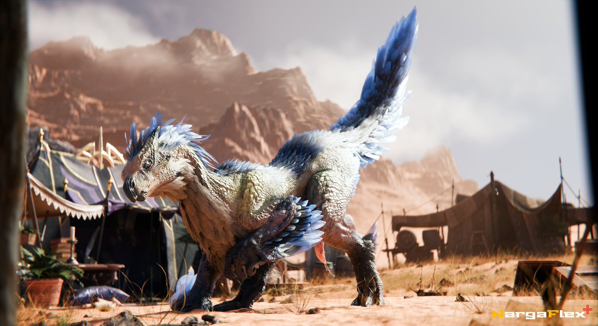 [Hop On Hunter]
Someone is happy to see you.

Seikret by <a href="/VanealRaith/">Raith</a>