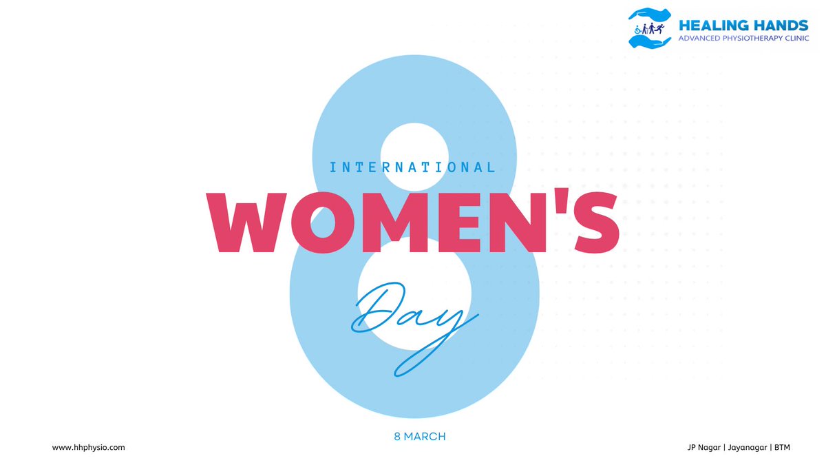 HealingHandsBLR's tweet photo. Happy #InternationalWomensDay! 💙 You care for everyone’s health—now it’s time to care for yours. Prioritize your well-being today and every day! 

#WomensDay https://t.co/VLELKerojB