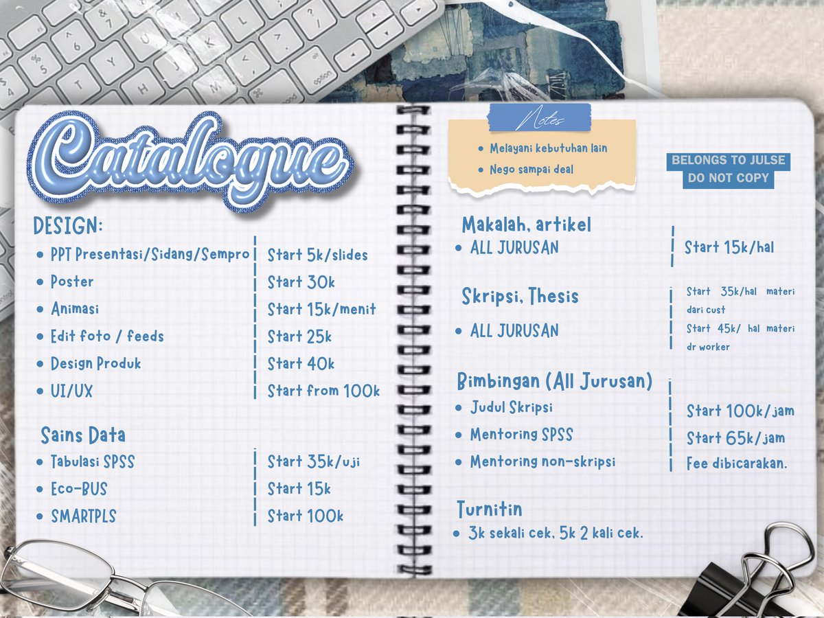 julse ⋆ joki tugas, olah data, bimbingan! tweet media