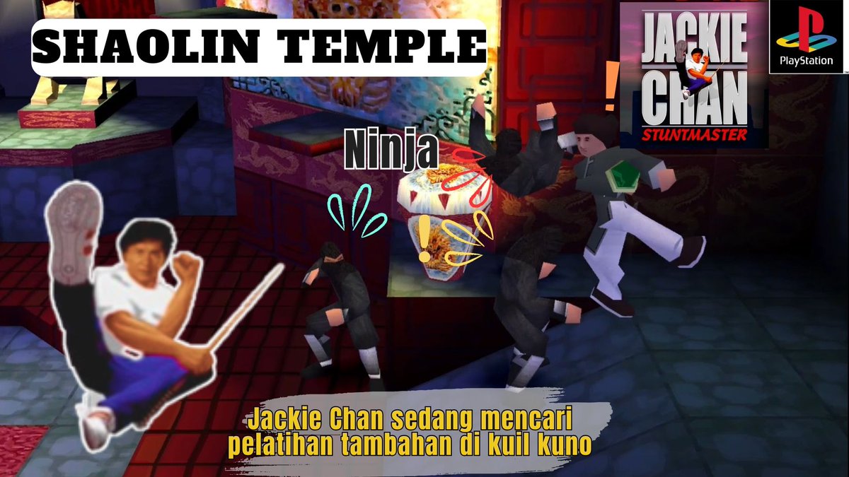 Jackie Chan Stuntmaster PlayStation 1 - SHAOLIN TEMPLE || 1080P HD
Youtube Channel: <a href="/MakhlukGaming/">Makhluk Gaming</a>
#JackieChanStuntmaster #PS1Gaming