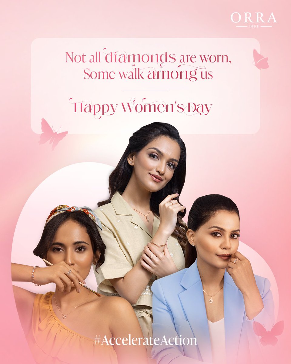 Here’s to the diamonds who inspire, break barriers, and #AccelerateAction.

ORRA wishes you a Women’s Day as brilliant as you are! 💎

#ORRAJewellery #FineJewellery #ADiamondDestination #HappyWomensDay #CelebratingTheCelebrators