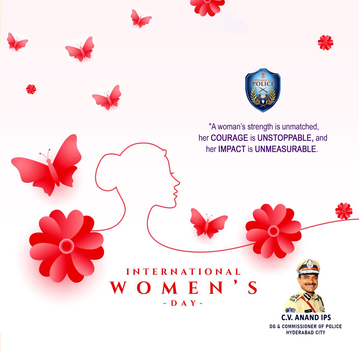 Mouzam_Ali_'s tweet photo. @CPHydCity #KOTHWAL Saheb
Wishing all the strong, courageous, and incredible women a Happy Women’s Day! May your strength continue to shine, and may you always feel empowered to pursue your dreams and goals.
#InternationalWomensDay https://t.co/qfcUWlZh6v