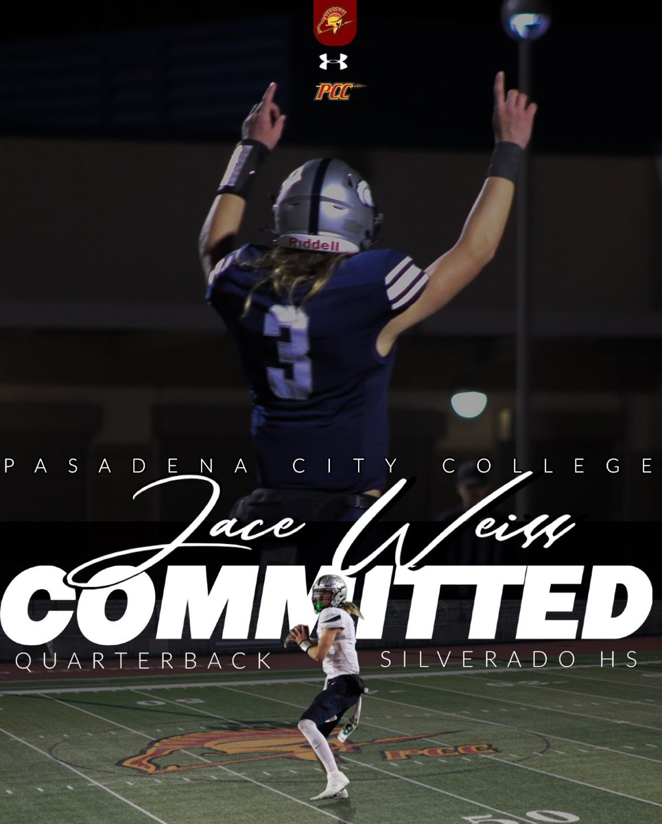 jace_weiss's tweet photo. I will be taking my talents to Pasadena city college thank you to all my coaches and my teammates but the next chapter in my life has opened and ready to go be better 
#Ringme💍 
@Silverado_HS 
@RadoFootball https://t.co/l4SHq0pvFS