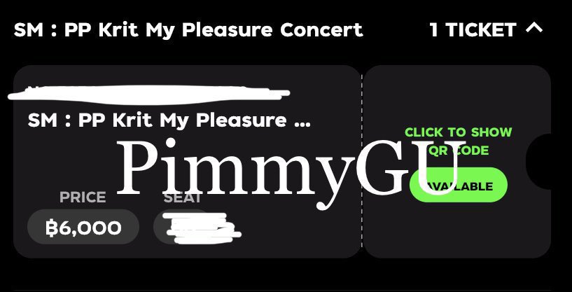 PimmyGu's tweet photo. ✨wts day2✨
(บัตรดีล)
โซน SM แถว B
✅ Price 22k thb
✅ no deposit ไม่มีมัดจำ
นัดรับในกทม f2f in bkk

 #PPKritMyPleasureConcert https://t.co/jrm1fIDywC