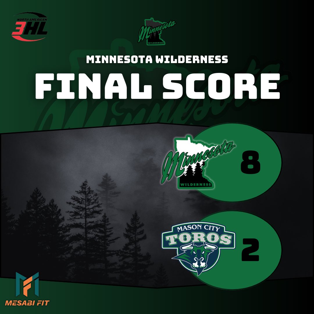 WILDERNESS WIN 8-2 against the Toros!! Huge team effort tonight!