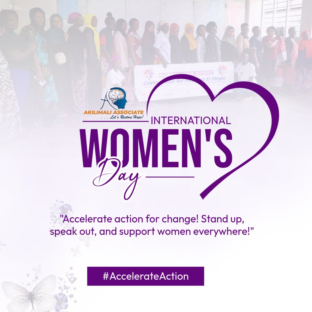 AkiliMaliAssoc1's tweet photo. "Accelerate action for change! Stand up, speak out, and support women everywhere!"
#IWD2025
#Letsrestorehope https://t.co/MbpnYn4f6V