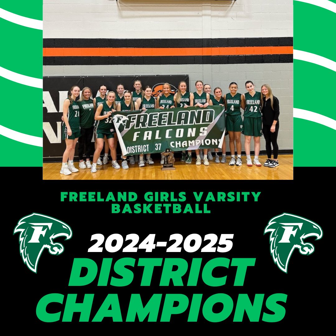 Freeland Girls Varsity (@girlsfreelandbb) on Twitter photo DISTRICT CHAMPIONS ! Freeland beat Alma 74-46.
Karie Keefer <a href="/Kariekeefer6/">Karie keefer</a>
25 points, 5 rebounds, 9 assists, 6 steals
Addie Seemann <a href="/AddieSeemann23/">Addie Seemann</a> 19 points, 12 rebounds, 6 assists
Joz Begick <a href="/Jozelynn_B/">Jozelynn Begick</a> 12 points
6 rebounds
Gia Johnson 8 pts
Emma DeShone 7 pts DISTRICT CHAMPIONS ! Freeland beat Alma 74-46.
Karie Keefer <a href="/Kariekeefer6/">Karie keefer</a>
25 points, 5 rebounds, 9 assists, 6 steals
Addie Seemann <a href="/AddieSeemann23/">Addie Seemann</a> 19 points, 12 rebounds, 6 assists
Joz Begick <a href="/Jozelynn_B/">Jozelynn Begick</a> 12 points
6 rebounds
Gia Johnson 8 pts
Emma DeShone 7 pts