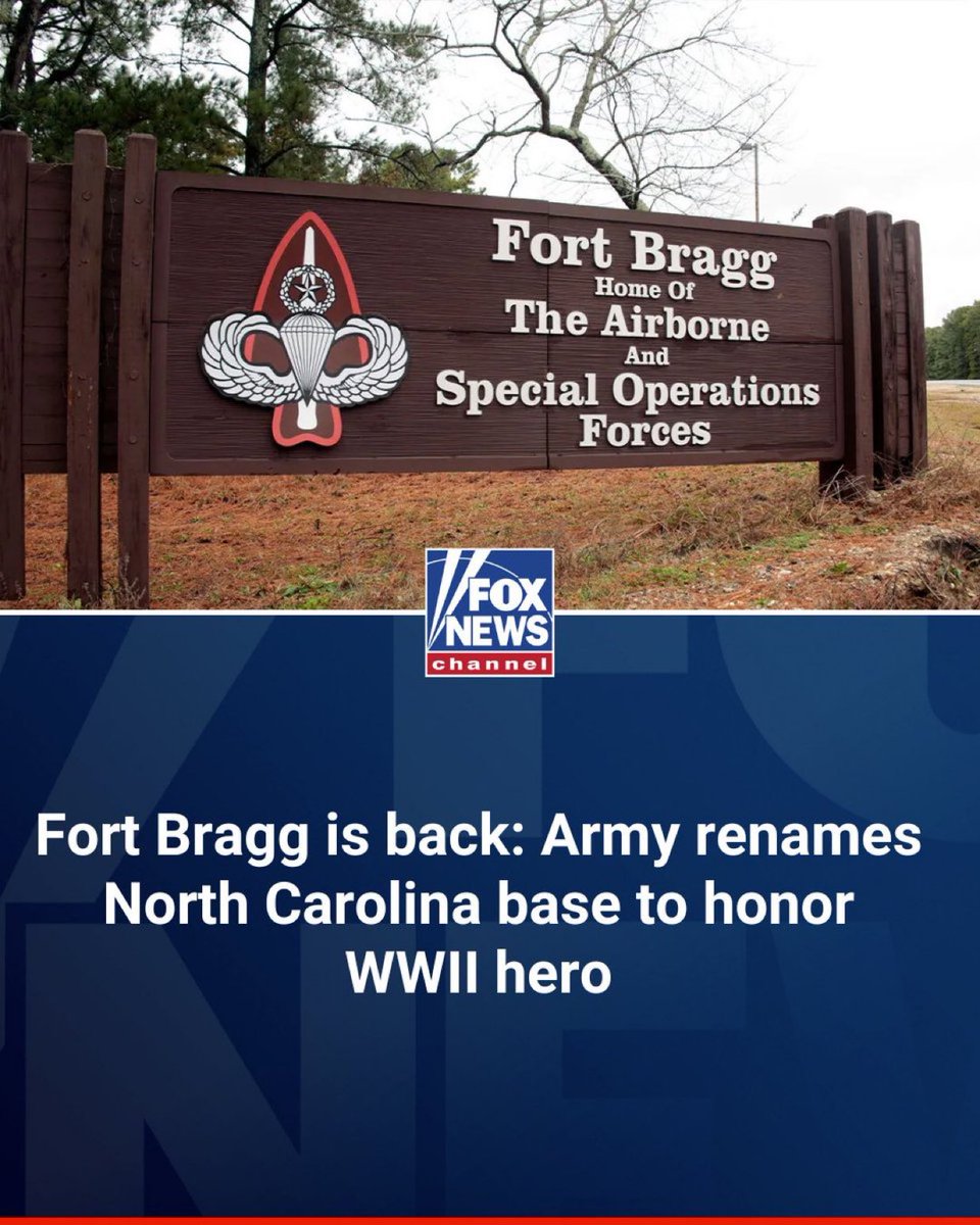 mia_sobe's tweet photo. BRAGG IS BACK: The nation’s largest Army installation is officially "Fort Bragg" again, but with a twist: It's now named after PFC Roland L. Bragg. https://t.co/sKlFcoZHqK