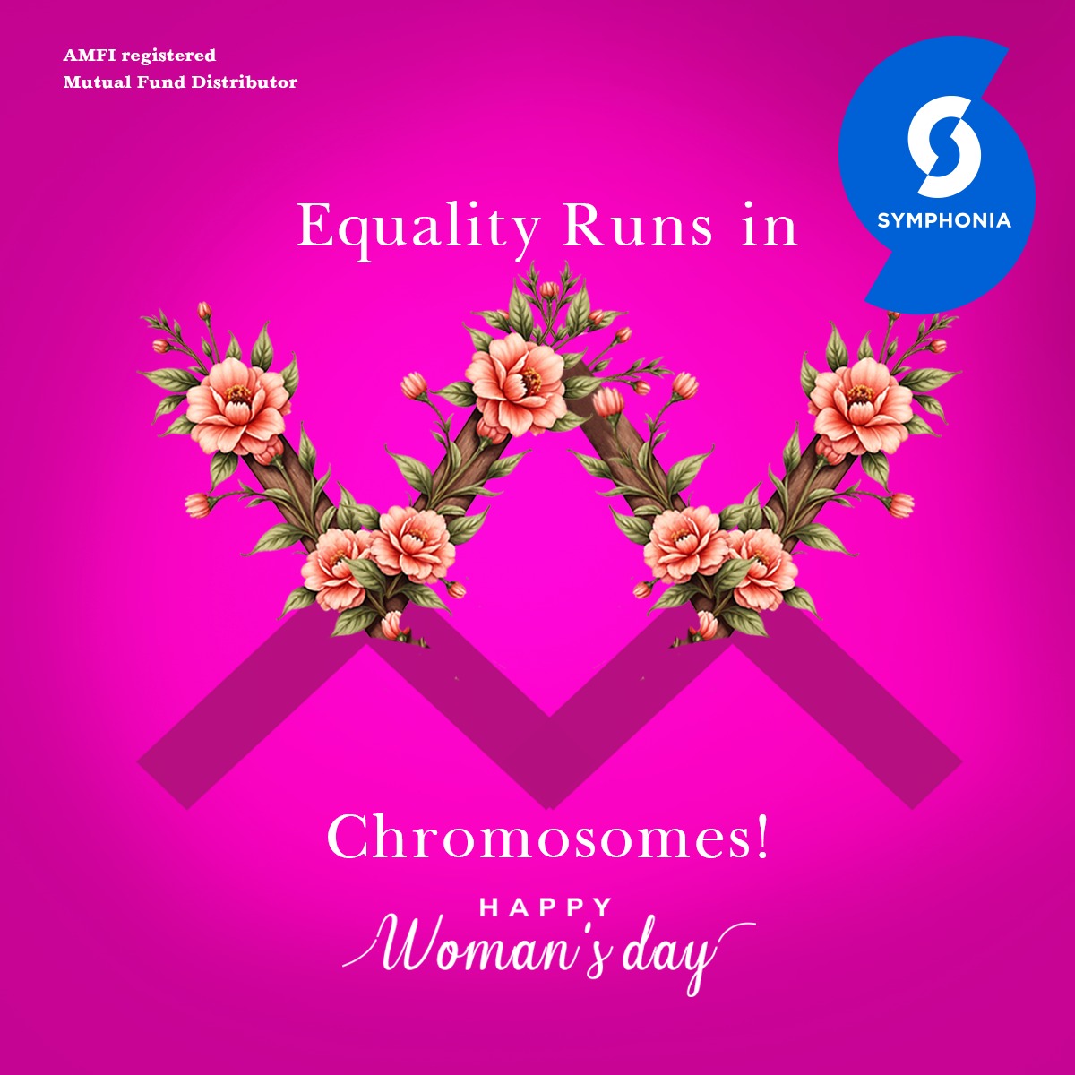 A woman is a human, and all humans are equal..except for the 23rd pair of chromosome..
#HappyWomansDay