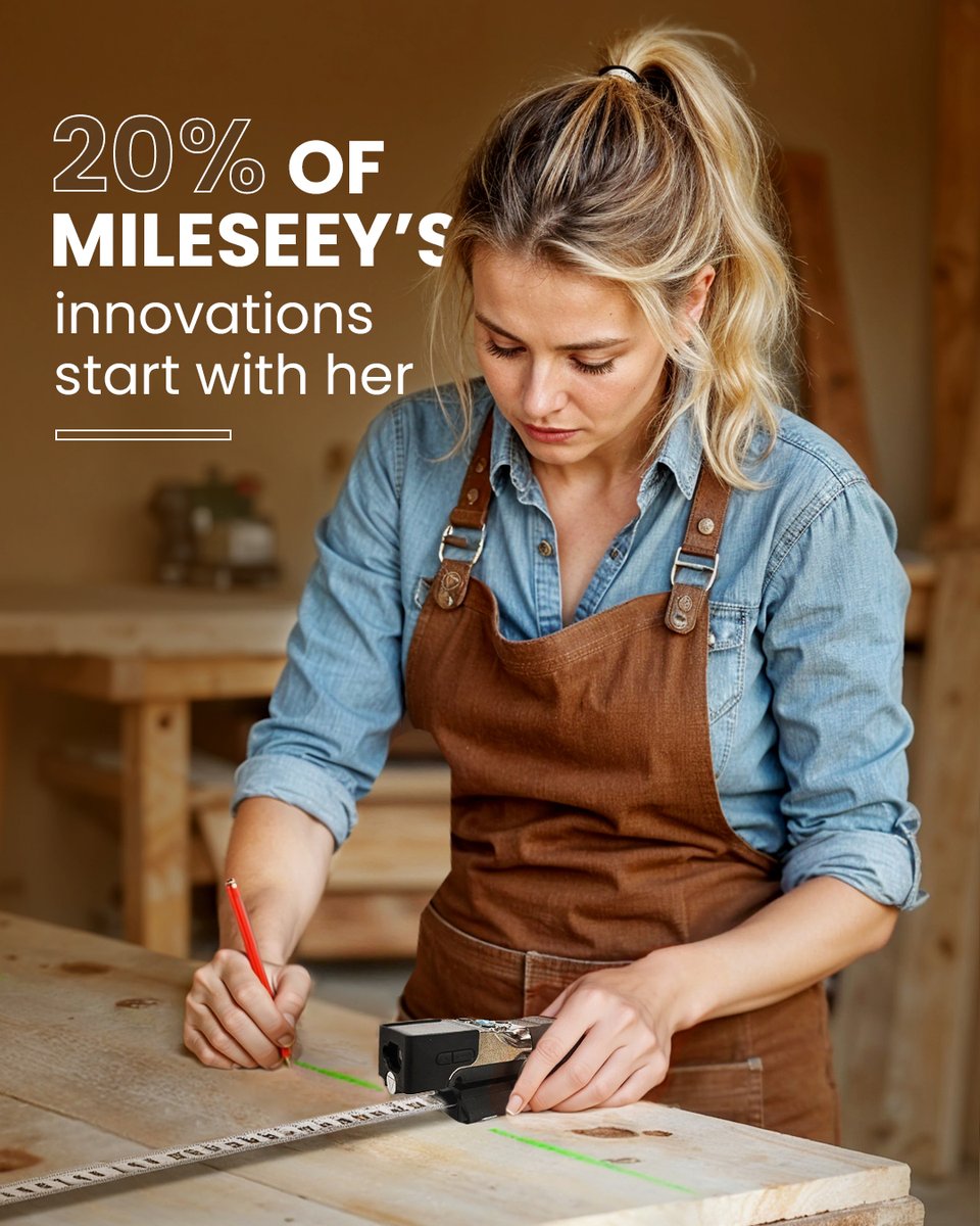 Accuracy isn't a feature — it's her language. Where 1mm separates ambition from legacy, she trusts the tech that never negotiates with excellence.

#mileseeytools #mileseey #tools #digitaltapemeasurewithlaser #accuracy #bestpartner #buildlikeher #WomenInSTEM