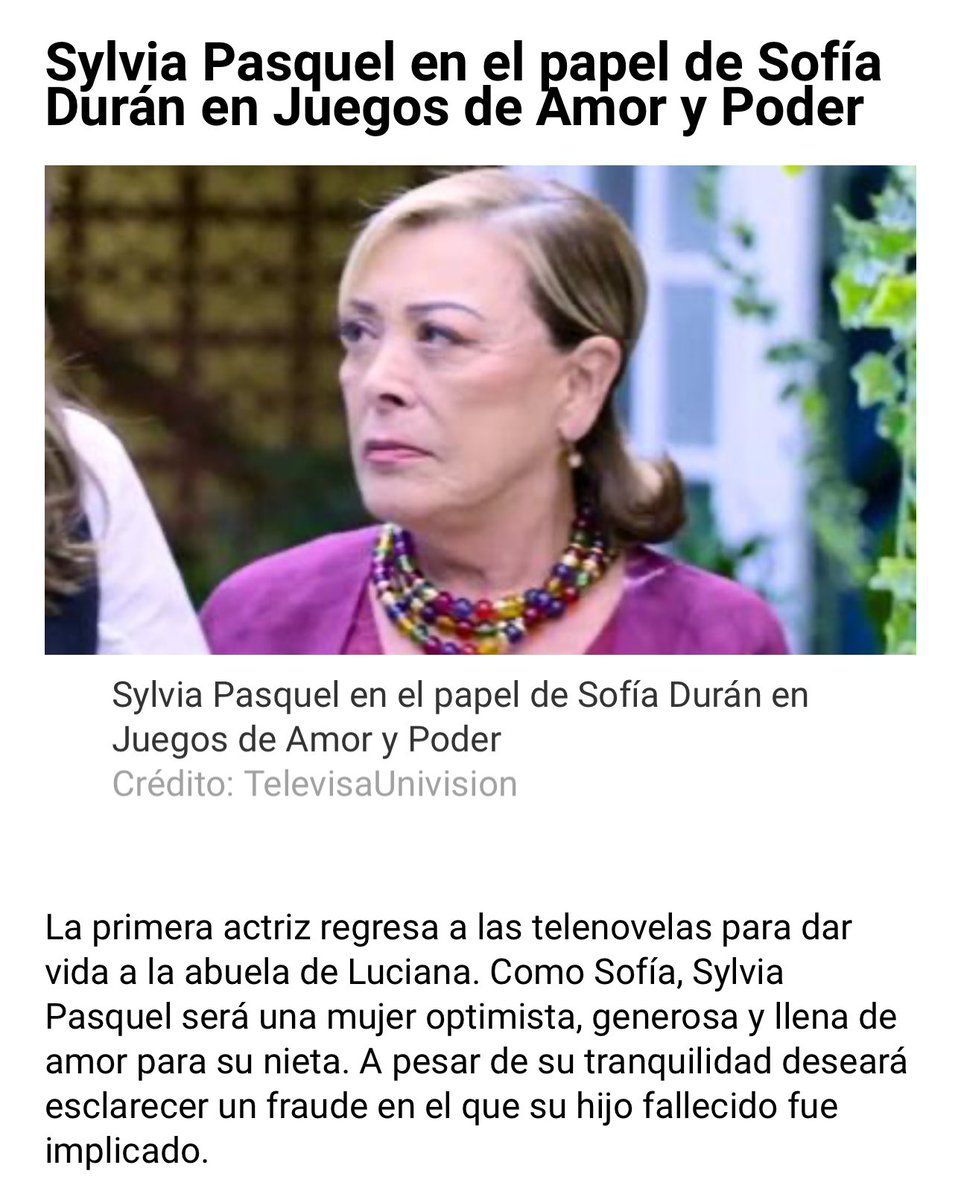 Juegos de Amor y Poder con <a href="/sylviapasquel/">Sylvia Pasquel</a> #Sofía 🫶🏼