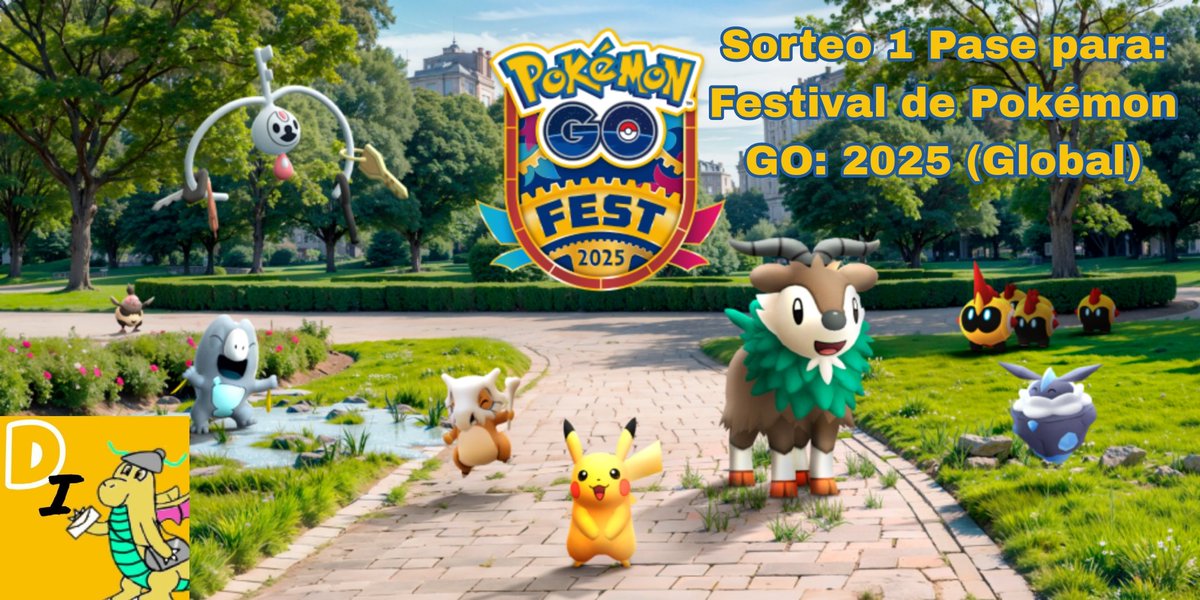 Alguien dijo sorteo? 🥳🥳

Rifare 1 Entrada para el Festival de Pokémon GO 2025: Global 🎟

Para participar:

- Seguir la Página, Darle like y RT al post. 

- Poner en comentarios si son Team Zacian ó Zamazenta

Se sortearán el día 18 de Marzo, 3 PM CDMX 

Vayan a participar ✨