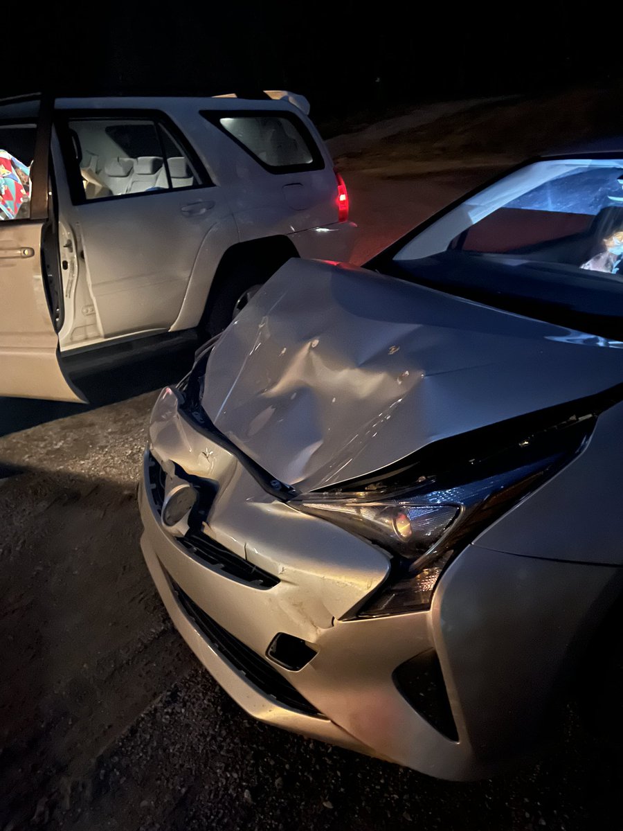 Hit a deer tonight. My sweet Prius is totaled😢
