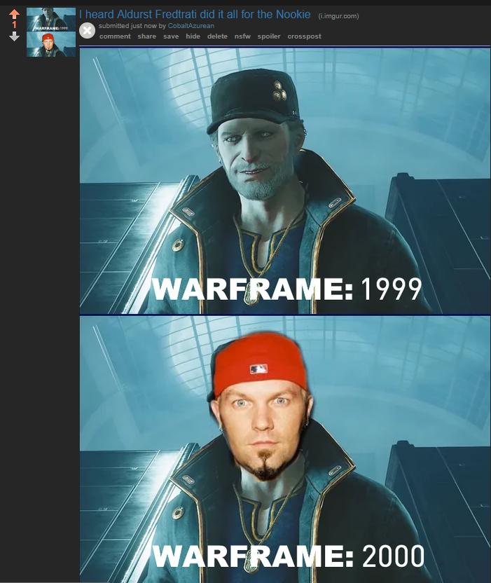 CobaltAzurean's tweet photo. This one goes out to @PlayWarframe Gen-X players ๐ฒ #memeframe https://t.co/1yaj9DbqEo