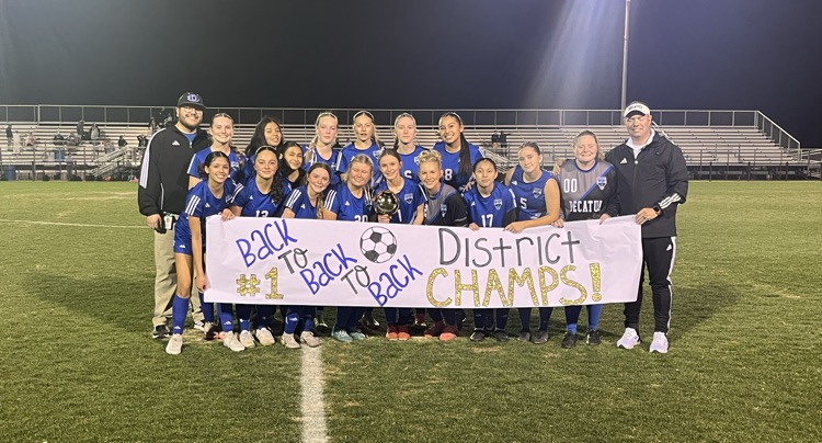 Decatur_HS's tweet photo. Congrats to Decatur Lady Eagles Soccer District Champions 🦅🦅🏆🏆#weAREdecatur https://t.co/HHnfj7YBHD