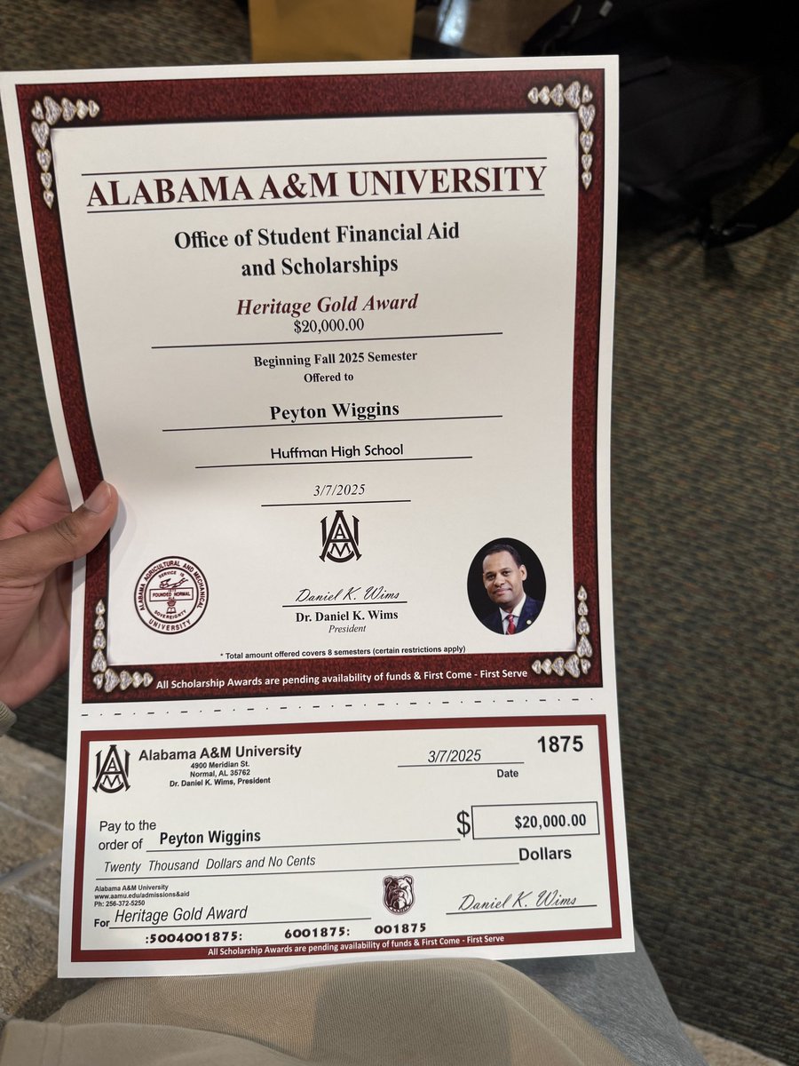 wiggins_peyton's tweet image. Thank you Alabama A&amp;amp;M for the full academic scholarship #Academicqualifier 

Still looking for a basketball home!