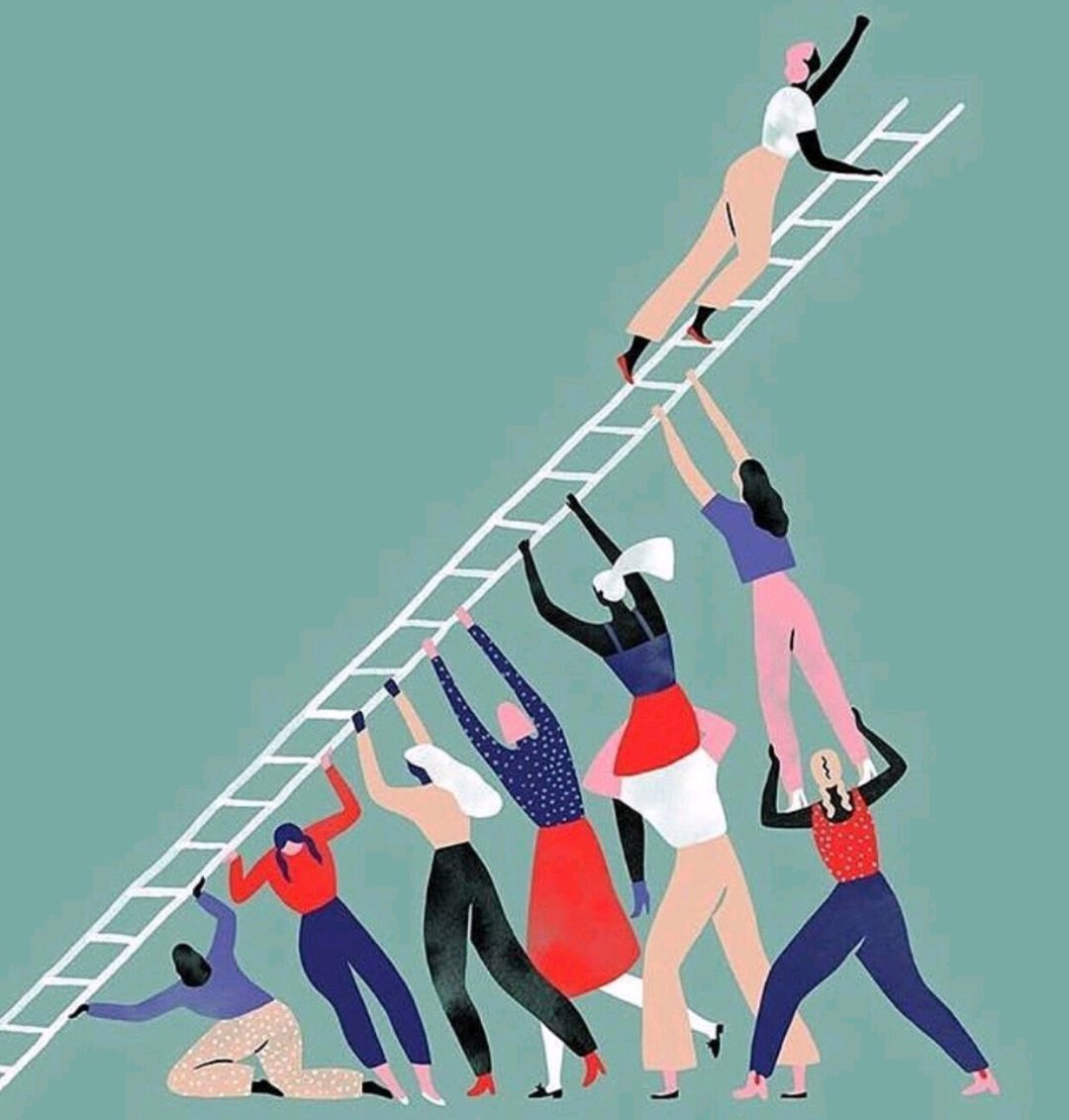 For all Women on #WomensDay 
Keep lifting other Women 
Keep holding their backs
Keep climbing high