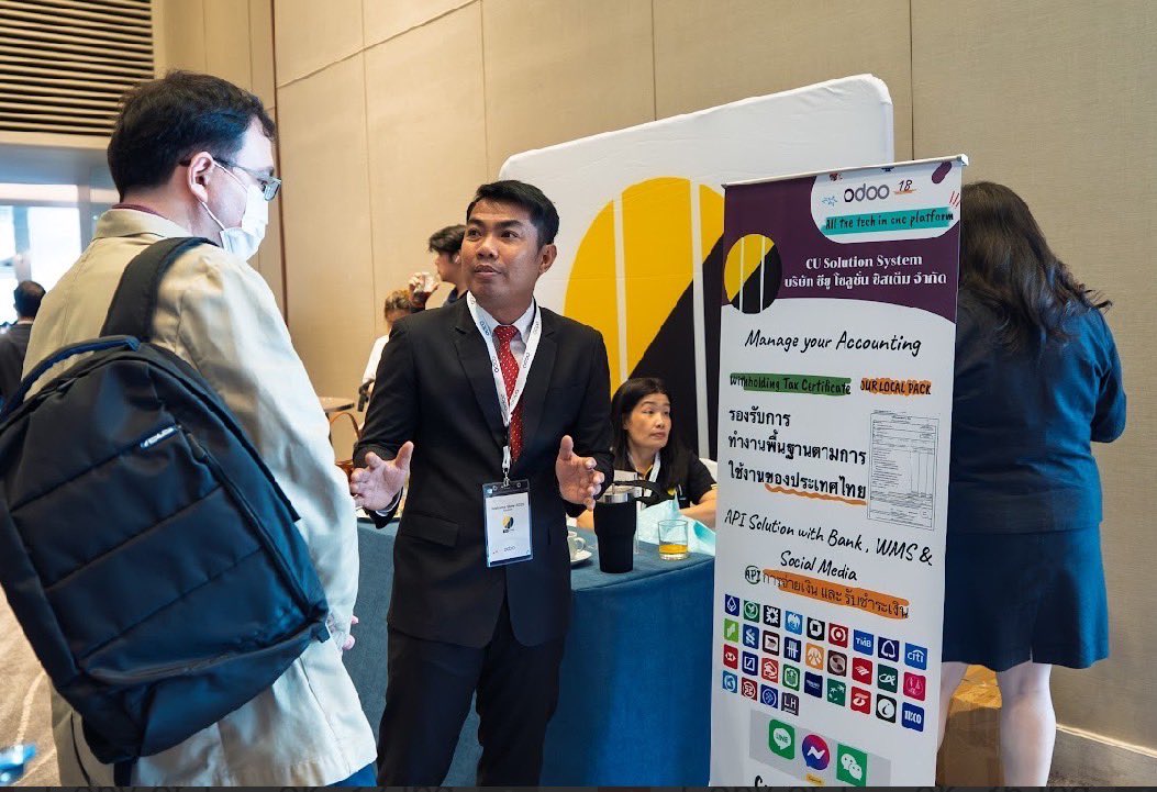 SystemCu79674's tweet photo. #odoobusinessshow at Bangkok 2025, https://t.co/DE3Oimo6Tf