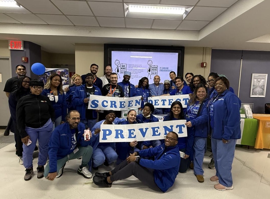 Sharanya Nemakallu (@sharanyanemaka1) on Twitter photo OBH GI Department spreading CRC awareness . Lets SCREEN DETECT AND PREVENT!💙💙💙
#45isthenew50 #ColorectalCancerAwarenessMonth #BlueForCRC OBH GI Department spreading CRC awareness . Lets SCREEN DETECT AND PREVENT!💙💙💙
#45isthenew50 #ColorectalCancerAwarenessMonth #BlueForCRC