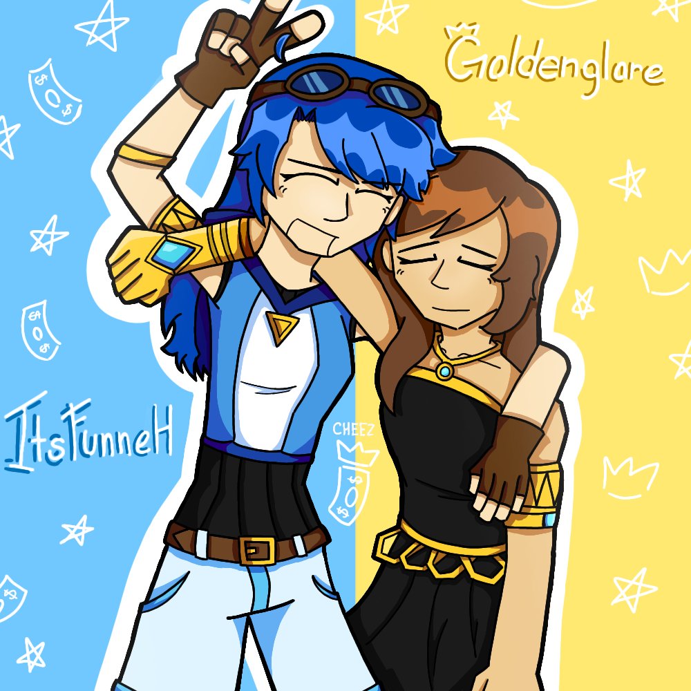 Cheezder's tweet photo. Og Duo!! 💙💛

(This is a remake of an old drawing I've made almost a years ago, the improvement is actually crazy!) 

#kftwt #krew #krewfanart #krewreacts https://t.co/dWZ82nFpBo