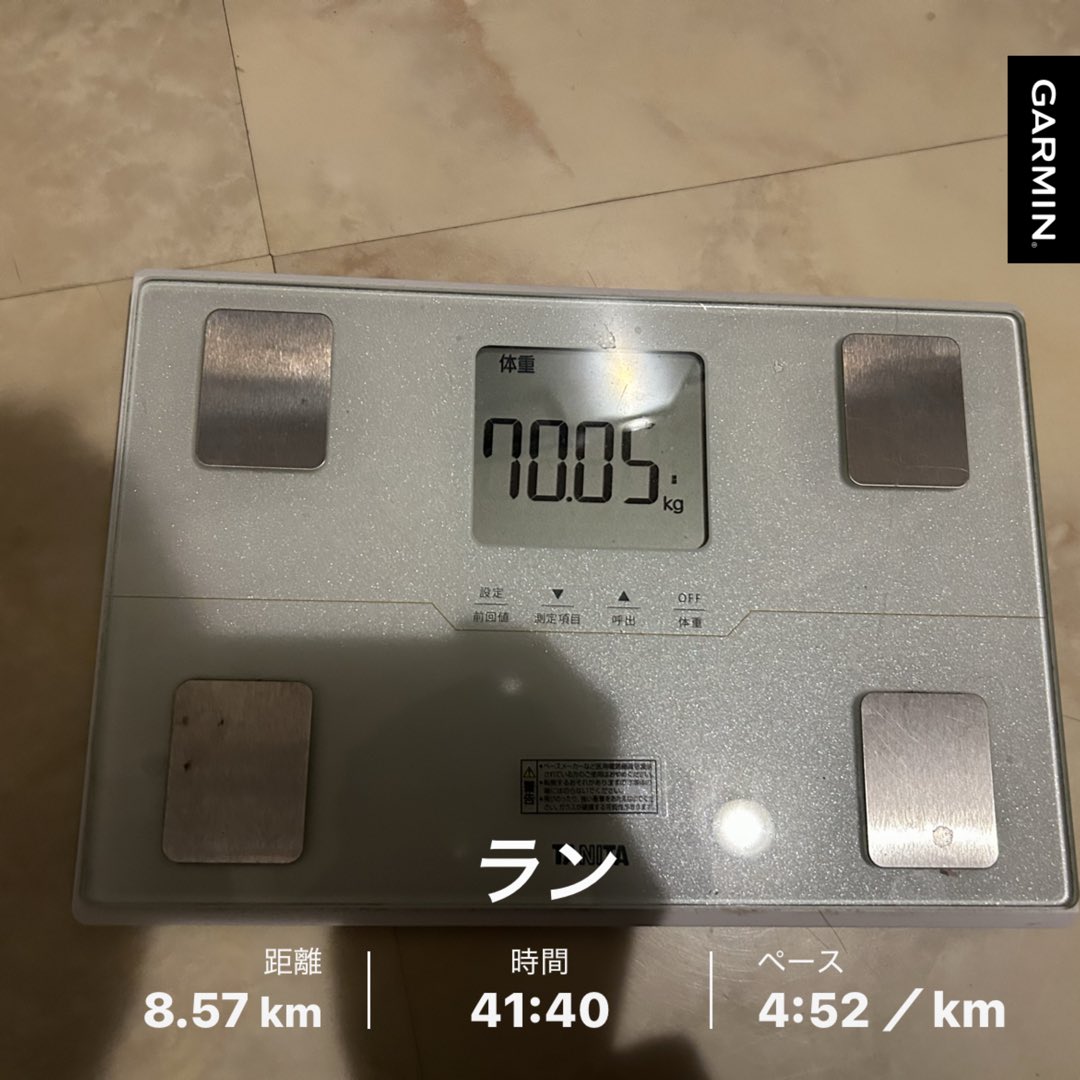 Hirosense_'s tweet image. マラソン走ってた頃より、無事に10キロも増量！そらスーツが入らん訳だ…
ちょっと走ったら足ひねるし、前途多難🕺