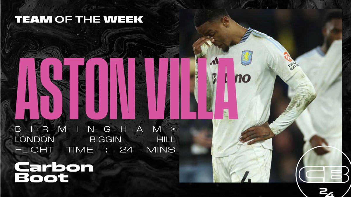 Gameweek 27’s (last week) Team of The Week is <a href="/AVFCOfficial/">Aston Villa</a> . It looks like they flew to London for their game against <a href="/CPFC/">Crystal Palace F.C.</a>. This journey would have only taken 2hr 37 by coach.

Flight details here - flightradar24.com/2025-02-24/18:…