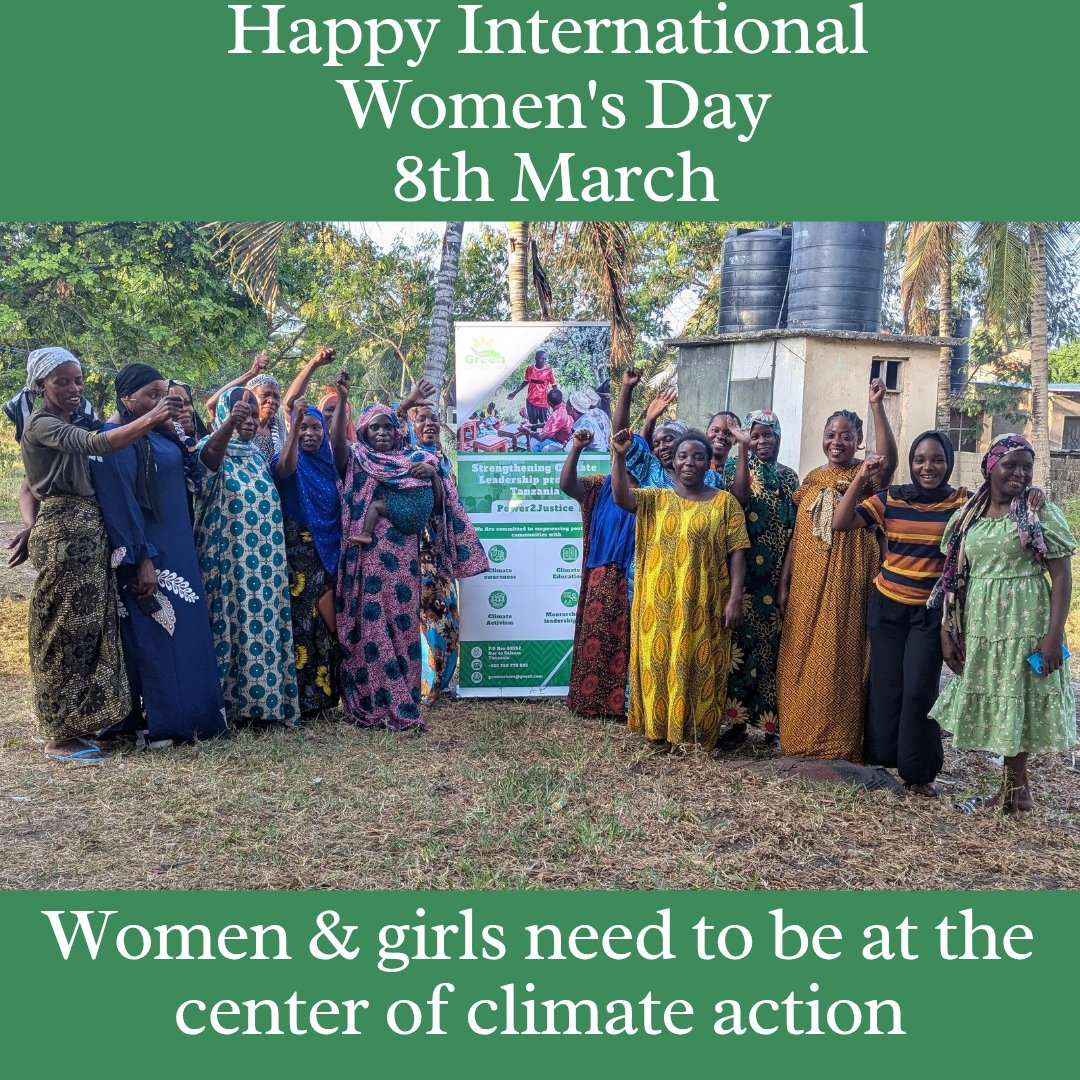 Championing women’s impact on our planet’s future.

 Happy #InternationalWomensDay from the #GreenConservers – let’s lead the change!#ForAllWomenAndGirls
#REPowerAfrika
#StopEACOP
 #ClimateAction