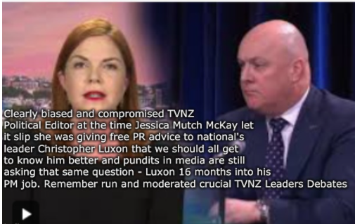 So did I get this right at TV1 Jessica Mutch McKay biggest promoter of Luxon GE2023 gets rewarded by ex Chair ANZ  [ShonKey} lands her plum Coms job at ANZ
Katie Bradford Tory leaning Biz Editor rewarded with Coms job at Infrastructure NZ <-Minister Bishop ran Nats 2023 campaign