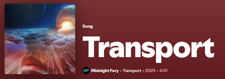 D20Mafia (@d20mafia) on Twitter photo New single Transport by <a href="/MidnightFury_/">Midnight Fury</a> is out now!
My new jam when I'm out cruising. Check it out.
open.spotify.com/track/00SxwgNQ… New single Transport by <a href="/MidnightFury_/">Midnight Fury</a> is out now!
My new jam when I'm out cruising. Check it out.
open.spotify.com/track/00SxwgNQ…
