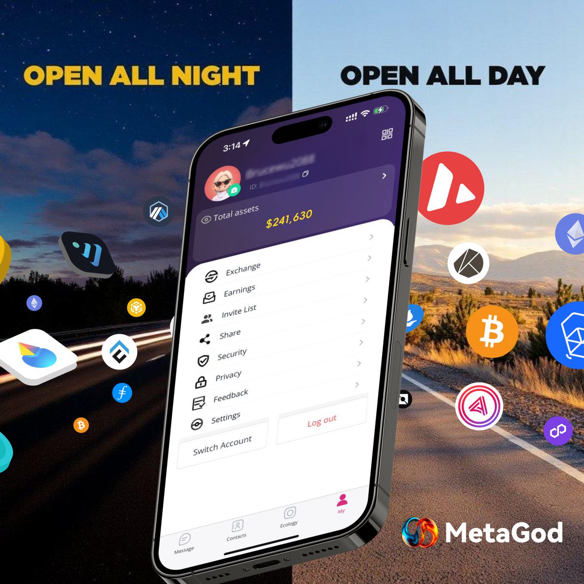 MetaGod_1's tweet photo. #Metagod Crypto is a 24/7 job. https://t.co/scxbKyQ0Lc